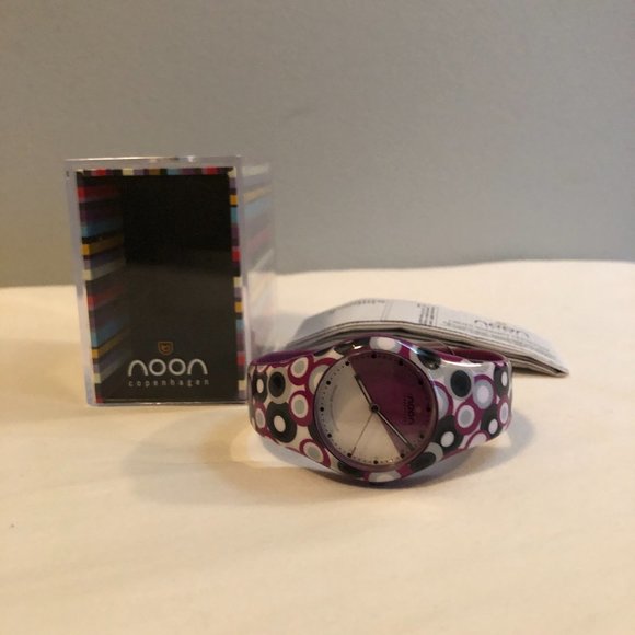 Women's Noon "Kolors" watch in Purple, White and Grey - Picture 2 of 2